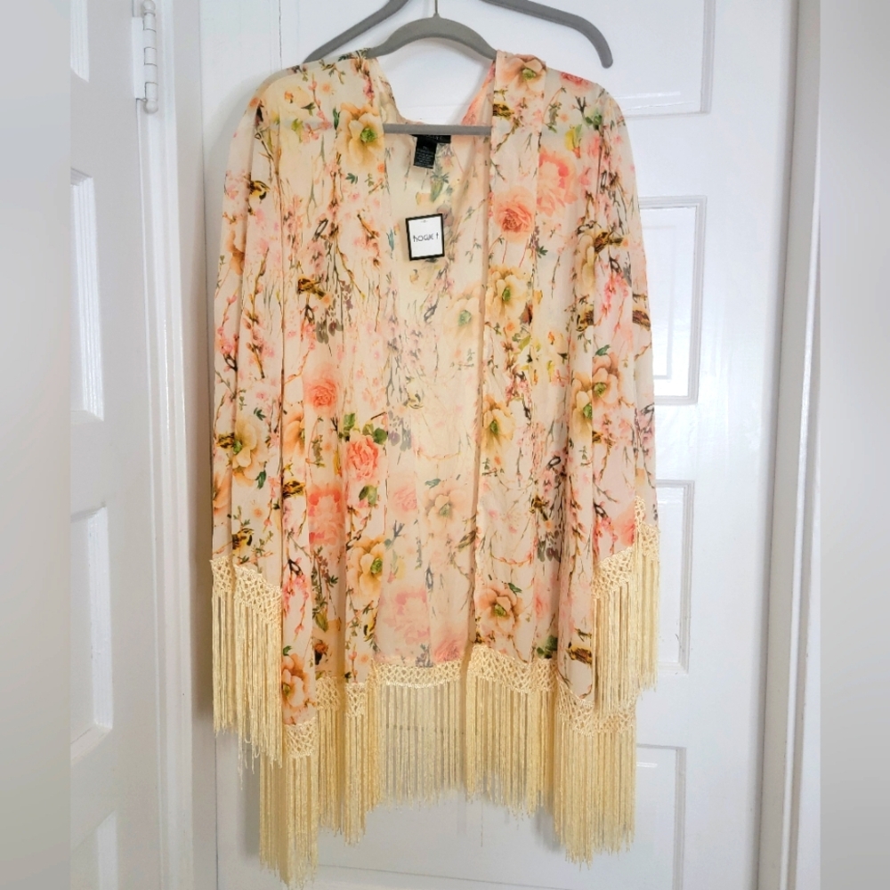Rogue F. Shawl Floral Print 2XL Cream